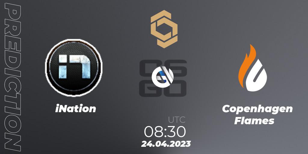 iNation - Copenhagen Flames: ennuste. 24.04.23, CS2 (CS:GO), CCT South Europe Series #4