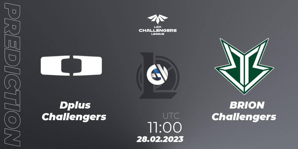 Dplus Challengers - BRION Challengers: ennuste. 28.02.2023 at 10:15, LoL, LCK Challengers League 2023 Spring