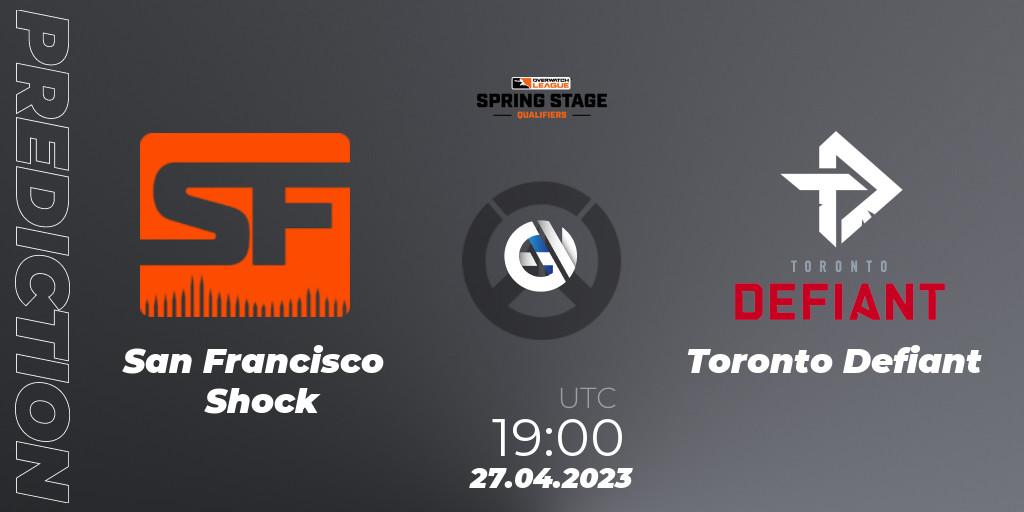 San Francisco Shock - Toronto Defiant: ennuste. 27.04.2023 at 19:00, Overwatch, OWL Stage Qualifiers Spring 2023 West