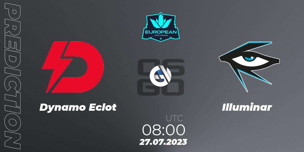 Dynamo Eclot - Illuminar: ennuste. 27.07.2023 at 08:00, Counter-Strike (CS2), European Pro League Season 9