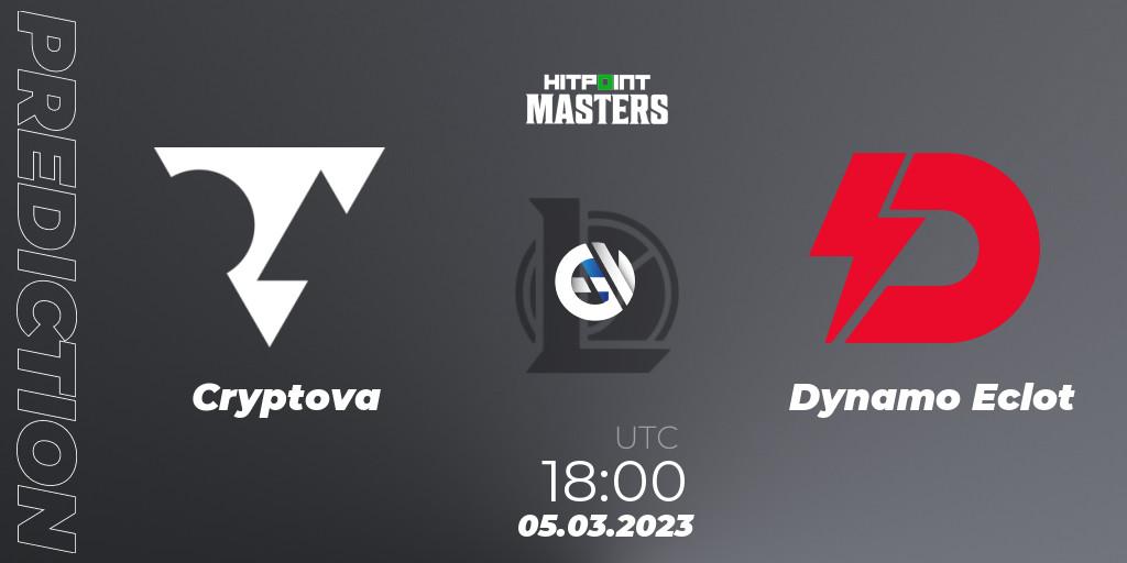 Cryptova - Dynamo Eclot: ennuste. 07.03.2023 at 18:00, LoL, Hitpoint Masters Spring 2023