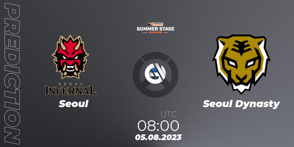 Seoul - Seoul Dynasty: ennuste. 05.08.23, Overwatch, Overwatch League 2023 - Summer Stage Qualifiers