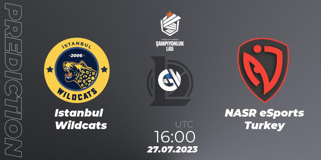 Istanbul Wildcats - NASR eSports Turkey: ennuste. 27.07.2023 at 16:00, LoL, TCL Summer 2023 - Playoffs