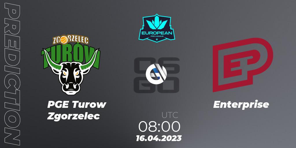 PGE Turow Zgorzelec - Enterprise: ennuste. 17.04.2023 at 08:00, Counter-Strike (CS2), European Pro League Season 7