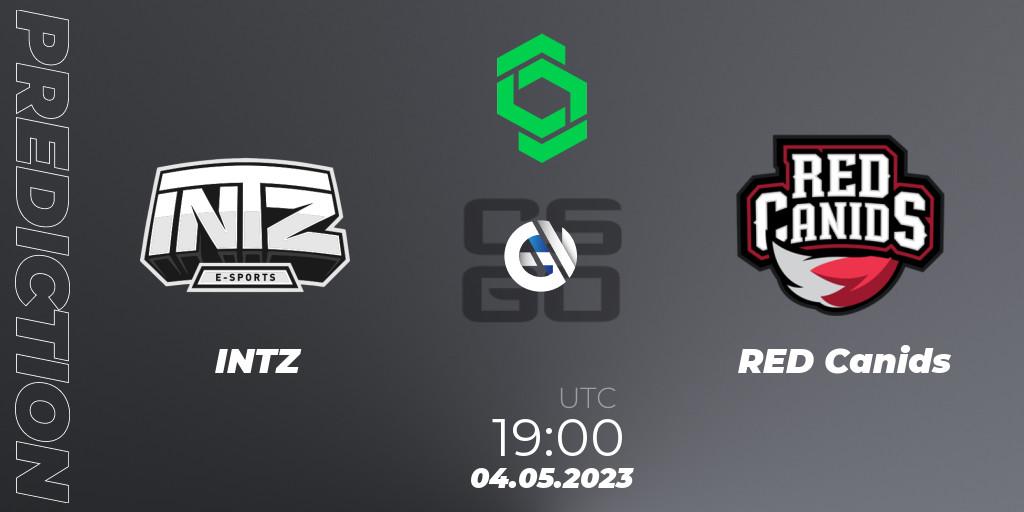 INTZ - RED Canids: ennuste. 04.05.2023 at 19:00, Counter-Strike (CS2), CCT South America Series #7