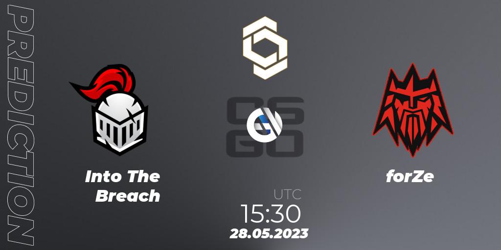 Into The Breach - forZe: ennuste. 28.05.2023 at 15:30, Counter-Strike (CS2), CCT 2023 Online Finals 1