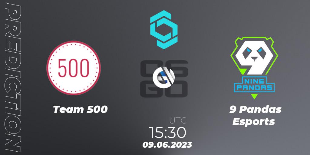Team 500 - 9 Pandas Esports: ennuste. 09.06.2023 at 15:50, Counter-Strike (CS2), CCT North Europe Series 5