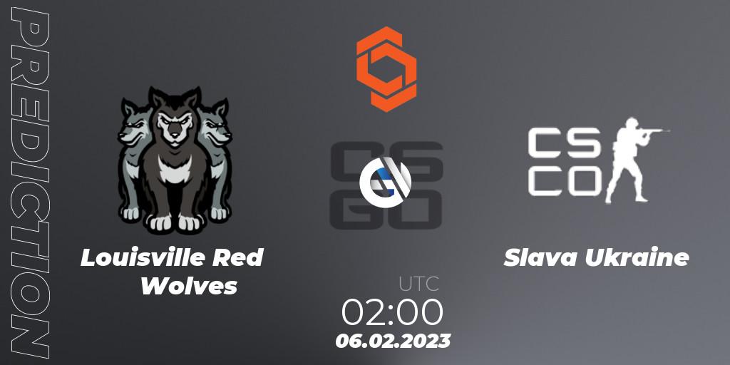 Louisville Red Wolves - Slava Ukraine: ennuste. 06.02.23, CS2 (CS:GO), CCT North America Series #3