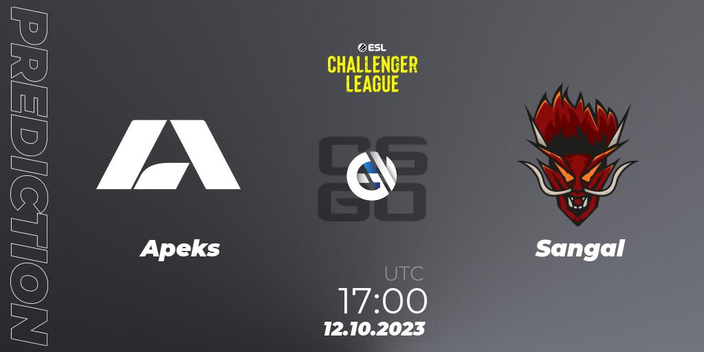 Apeks - Sangal: ennuste. 25.10.23, CS2 (CS:GO), ESL Challenger League Season 46: Europe