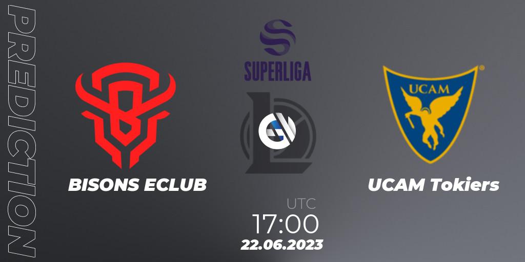 BISONS ECLUB - UCAM Esports Club: ennuste. 22.06.2023 at 16:00, LoL, Superliga Summer 2023 - Group Stage