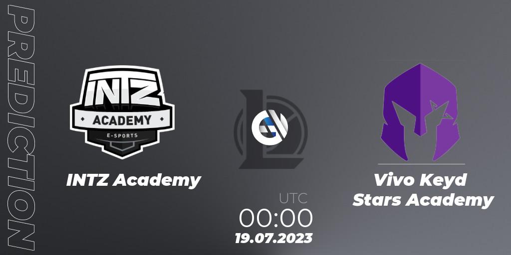 INTZ Academy - Vivo Keyd Stars Academy: ennuste. 19.07.2023 at 00:00, LoL, CBLOL Academy Split 2 2023 - Group Stage