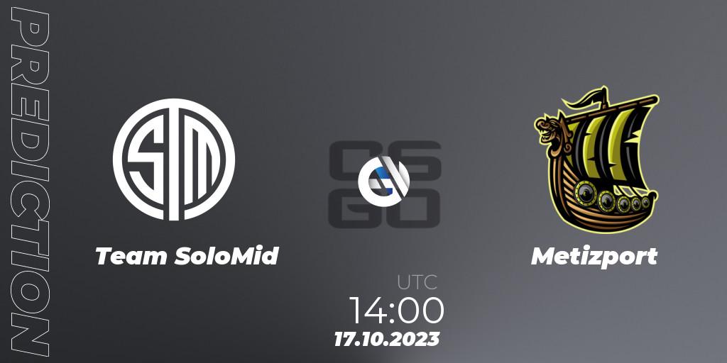 Team SoloMid - Metizport: ennuste. 17.10.2023 at 14:40, Counter-Strike (CS2), YaLLa Compass 2024