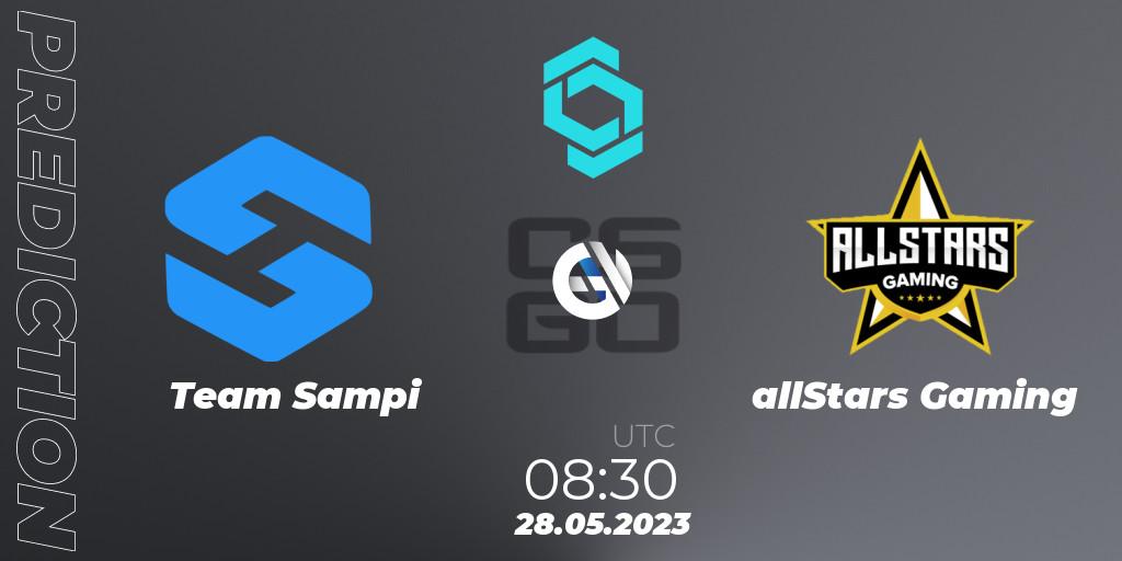 Team Sampi - allStars Gaming: ennuste. 28.05.2023 at 08:30, Counter-Strike (CS2), CCT North Europe Series 5 Closed Qualifier