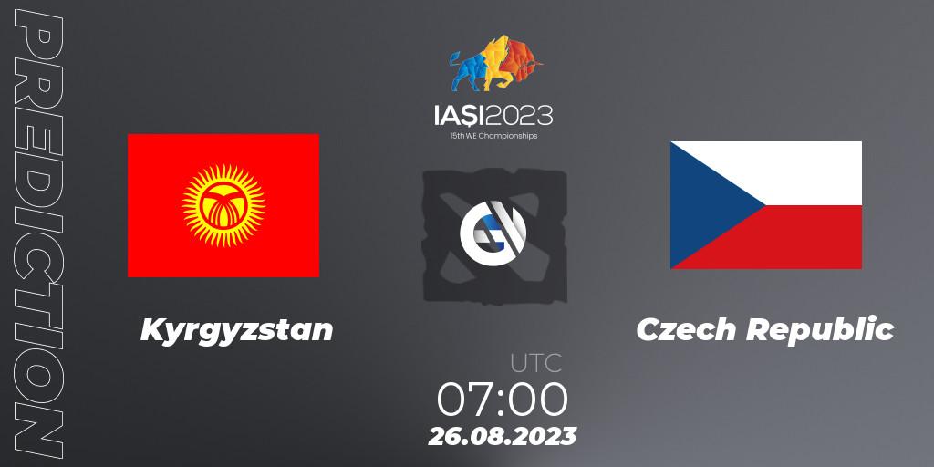 Kyrgyzstan - Czech Republic: ennuste. 26.08.2023 at 11:00, Dota 2, IESF World Championship 2023