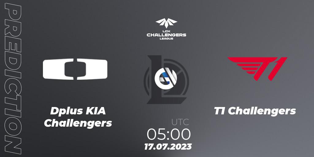 Dplus KIA Challengers - T1 Challengers: ennuste. 17.07.23, LoL, LCK Challengers League 2023 Summer - Group Stage
