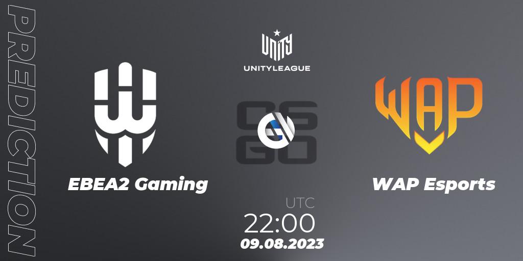 EBEA2 Gaming - WAP Esports: ennuste. 09.08.2023 at 22:00, Counter-Strike (CS2), LVP Unity League Argentina 2023