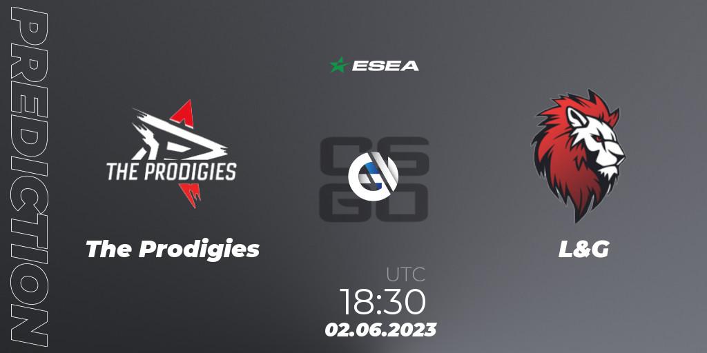 The Prodigies - L&G: ennuste. 02.06.23, CS2 (CS:GO), ESEA Advanced Season 45 Europe