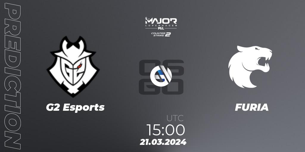 G2 Esports - FURIA: ennuste. 21.03.24, CS2 (CS:GO), PGL CS2 Major Copenhagen 2024
