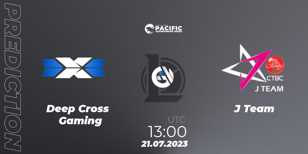 Deep Cross Gaming - J Team: ennuste. 21.07.2023 at 13:30, LoL, PACIFIC Championship series Group Stage