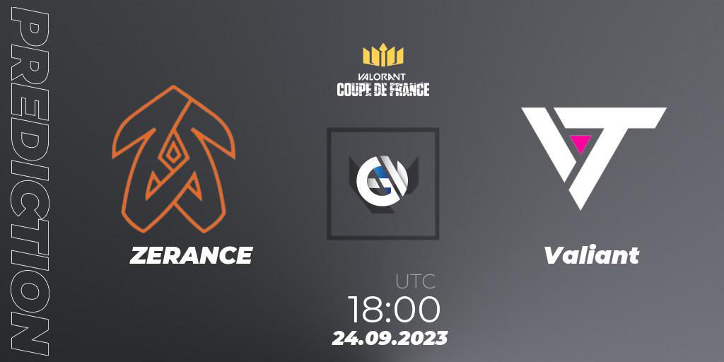 ZERANCE - Valiant: ennuste. 24.09.23, VALORANT, VCL France: Revolution - Coupe De France 2023