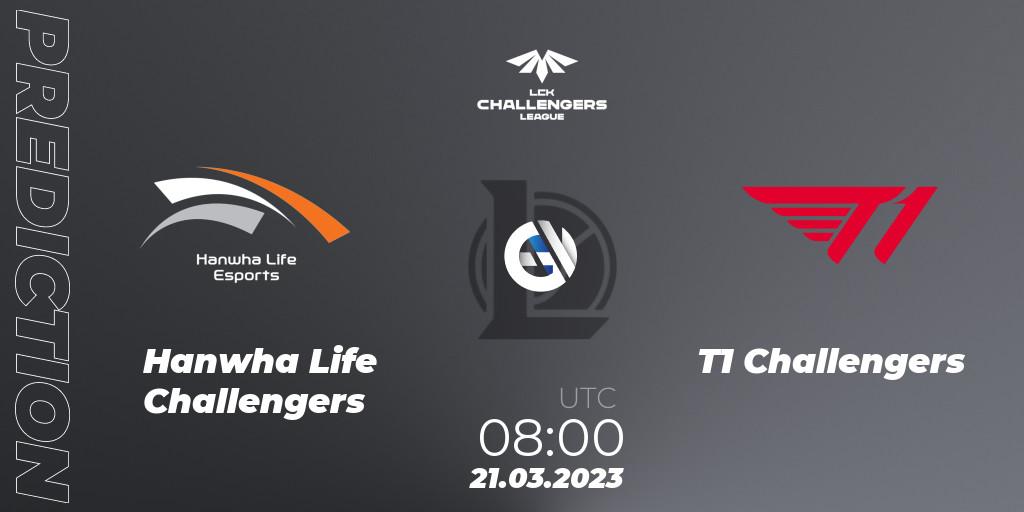 Hanwha Life Challengers - T1 Challengers: ennuste. 21.03.2023 at 08:00, LoL, LCK Challengers League 2023 Spring