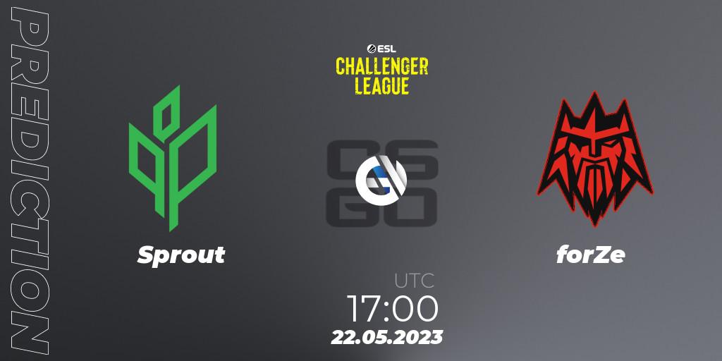 Sprout - forZe: ennuste. 22.05.2023 at 17:00, Counter-Strike (CS2), ESL Challenger League Season 45: Europe