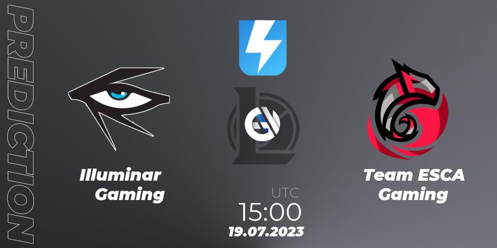 Illuminar Gaming - Team ESCA Gaming: ennuste. 05.07.2023 at 17:00, LoL, Ultraliga Season 10 2023 Regular Season