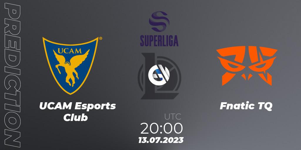 UCAM Esports Club - Fnatic TQ: ennuste. 13.07.2023 at 20:00, LoL, Superliga Summer 2023 - Group Stage