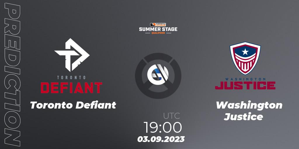 Toronto Defiant - Washington Justice: ennuste. 06.08.23, Overwatch, Overwatch League 2023 - Summer Stage Qualifiers