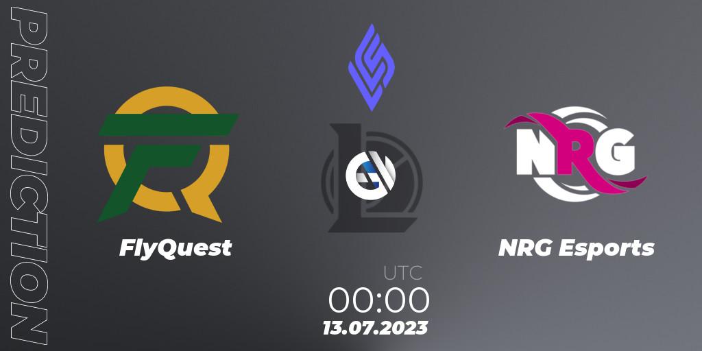 FlyQuest - NRG Esports: ennuste. 12.07.2023 at 23:00, LoL, LCS Summer 2023 - Group Stage