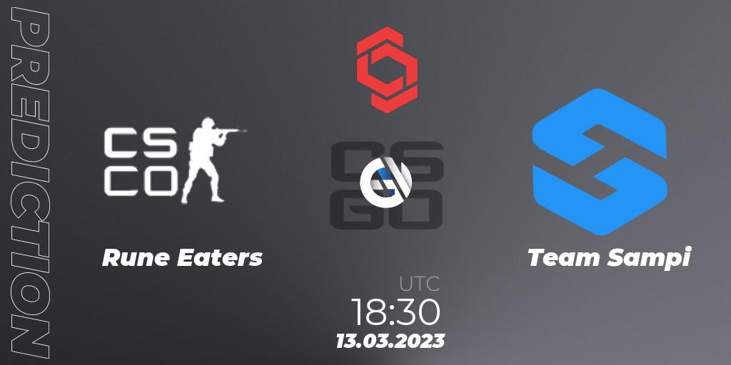 Rune Eaters - Team Sampi: ennuste. 13.03.2023 at 18:30, Counter-Strike (CS2), CCT Central Europe Series 5 Closed Qualifier