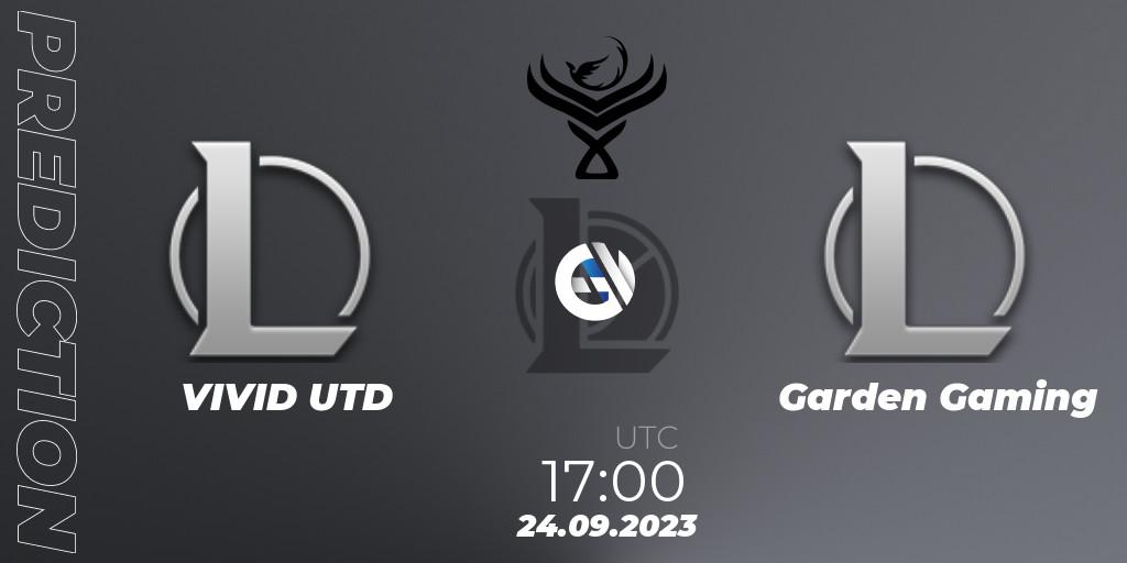 VIVID UTD - Garden Gaming: ennuste. 24.09.2023 at 17:00, LoL, Leagues.gg Danish National League 2023