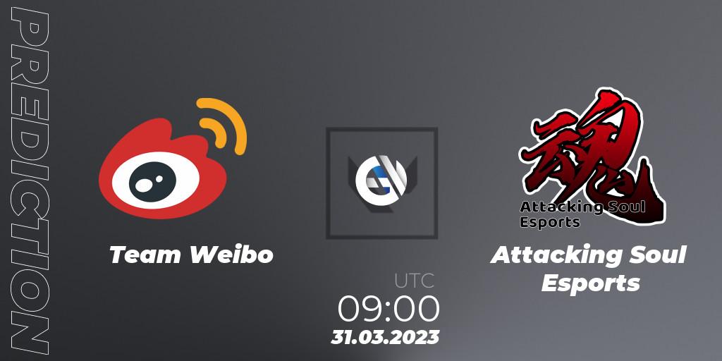 Team Weibo - Attacking Soul Esports: ennuste. 31.03.23, VALORANT, FGC Valorant Invitational 2023: Act 1