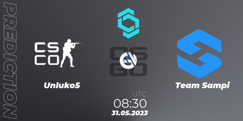 Unluko5 - Team Sampi: ennuste. 31.05.2023 at 08:30, Counter-Strike (CS2), CCT North Europe Series 5