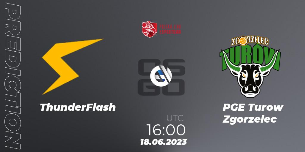 ThunderFlash - PGE Turow Zgorzelec: ennuste. 18.06.2023 at 16:10, Counter-Strike (CS2), Polish Esports League 2023 Split 2
