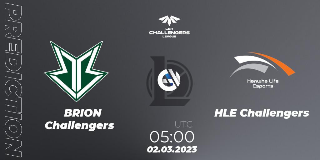 Brion Esports Challengers - HLE Challengers: ennuste. 02.03.2023 at 05:00, LoL, LCK Challengers League 2023 Spring