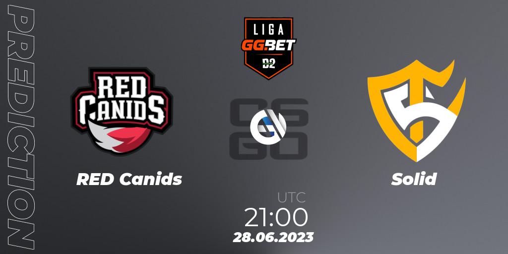 RED Canids - Solid: ennuste. 28.06.23, CS2 (CS:GO), Dust2 Brasil Liga Season 1
