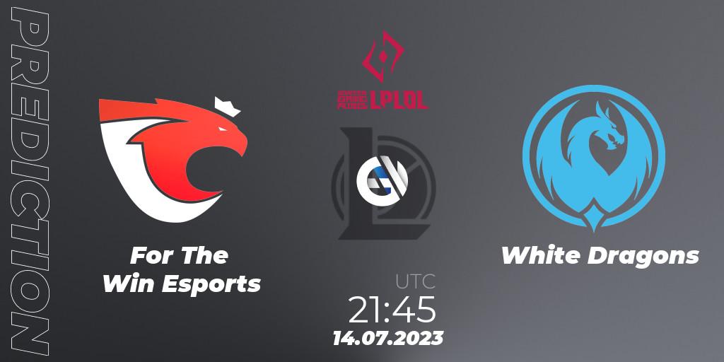 For The Win Esports - White Dragons: ennuste. 23.06.23, LoL, LPLOL Split 2 2023 - Group Stage