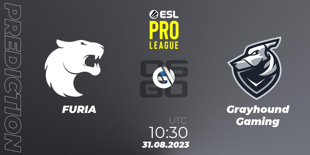 FURIA - Grayhound Gaming: ennuste. 31.08.2023 at 10:30, Counter-Strike (CS2), ESL Pro League Season 18