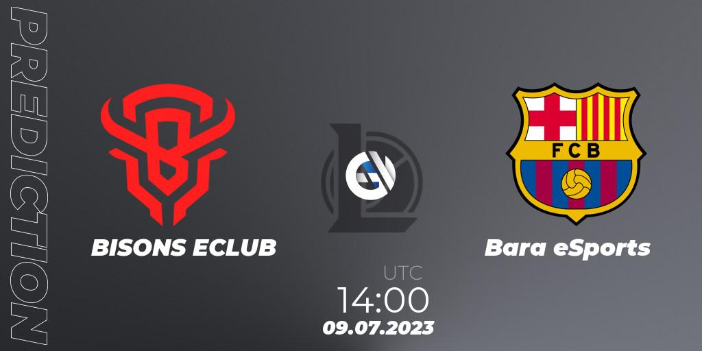 BISONS ECLUB - Barça eSports: ennuste. 09.07.2023 at 15:15, LoL, Superliga Summer 2023 - Group Stage