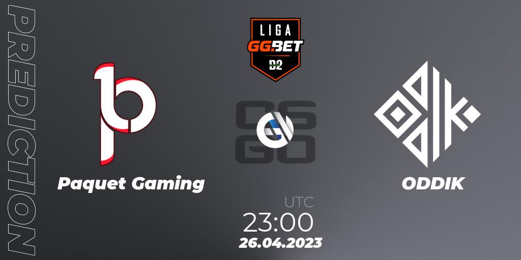 Paquetá Gaming - ODDIK: ennuste. 26.04.2023 at 23:30, Counter-Strike (CS2), Dust2 Brasil Liga Season 1