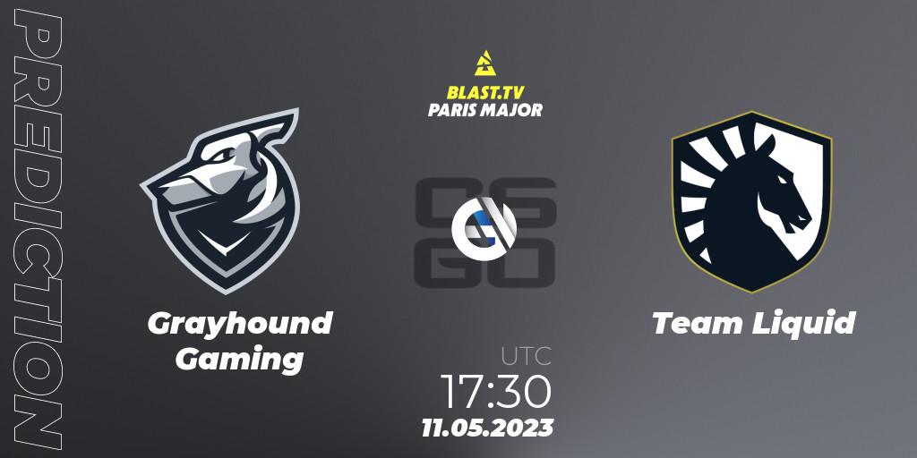 Grayhound Gaming - Team Liquid: ennuste. 11.05.2023 at 15:50, Counter-Strike (CS2), BLAST Paris Major 2023 Challengers Stage