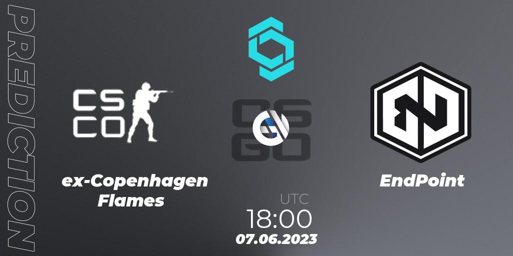 ex-Copenhagen Flames - EndPoint: ennuste. 07.06.2023 at 18:35, Counter-Strike (CS2), CCT North Europe Series 5