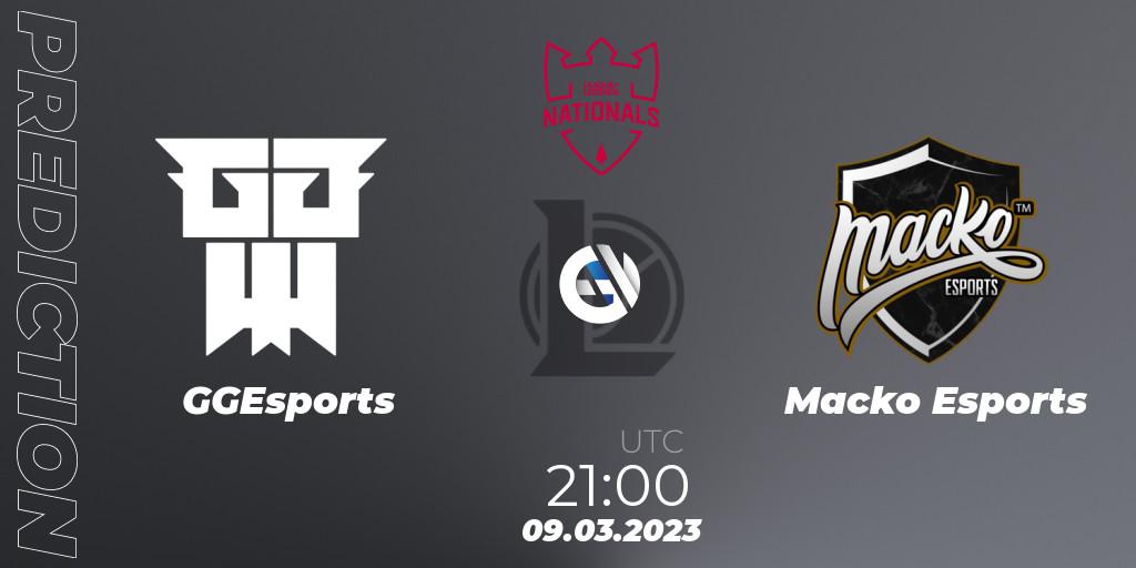 GGEsports - Macko Esports: ennuste. 09.03.2023 at 21:00, LoL, PG Nationals Spring 2023 - Group Stage