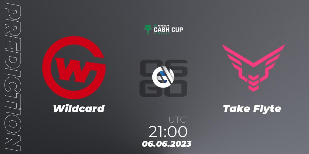 Wildcard - Take Flyte: ennuste. 06.06.2023 at 21:00, Counter-Strike (CS2), ESEA Cash Cup Circuit Season 1 Finals