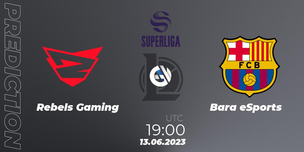 Rebels Gaming - Barça eSports: ennuste. 13.06.23, LoL, Superliga Summer 2023 - Group Stage