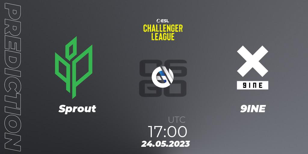 Sprout - 9INE: ennuste. 24.05.2023 at 17:00, Counter-Strike (CS2), ESL Challenger League Season 45: Europe