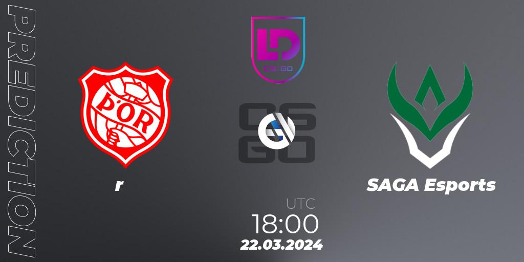 Þór - SAGA Esports: ennuste. 22.03.2024 at 18:00, Counter-Strike (CS2), Icelandic Esports League Season 8
