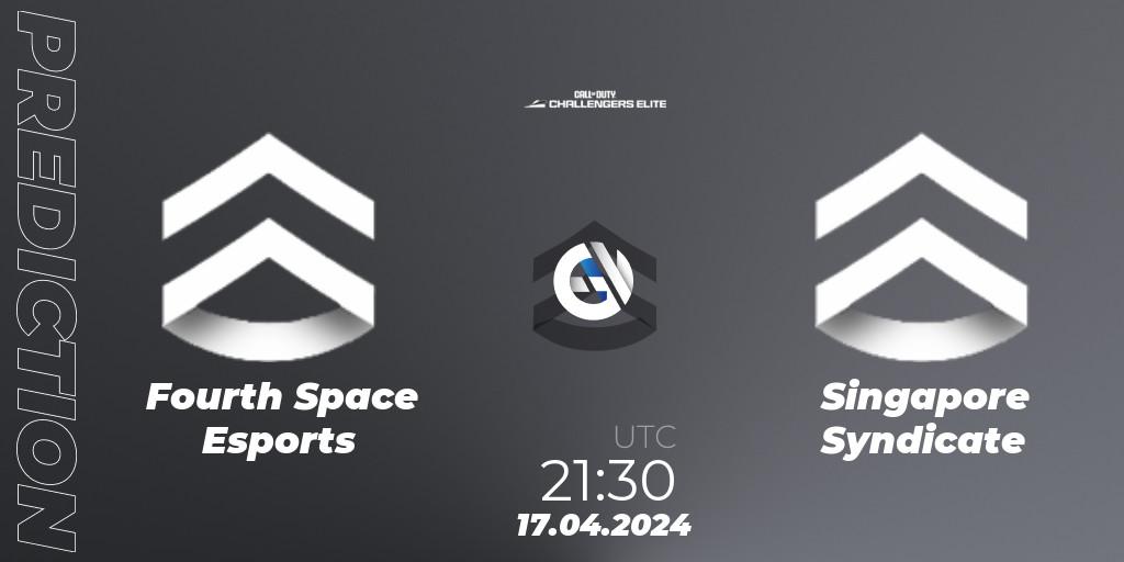 Fourth Space Esports - Singapore Syndicate: ennuste. 17.04.2024 at 21:30, Call of Duty, Call of Duty Challengers 2024 - Elite 2: NA