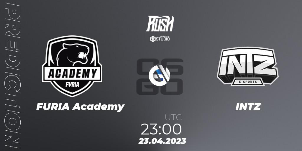 FURIA Academy - INTZ: ennuste. 23.04.2023 at 23:00, Counter-Strike (CS2), TG Rush Autumn 2023: Open Qualifier #2